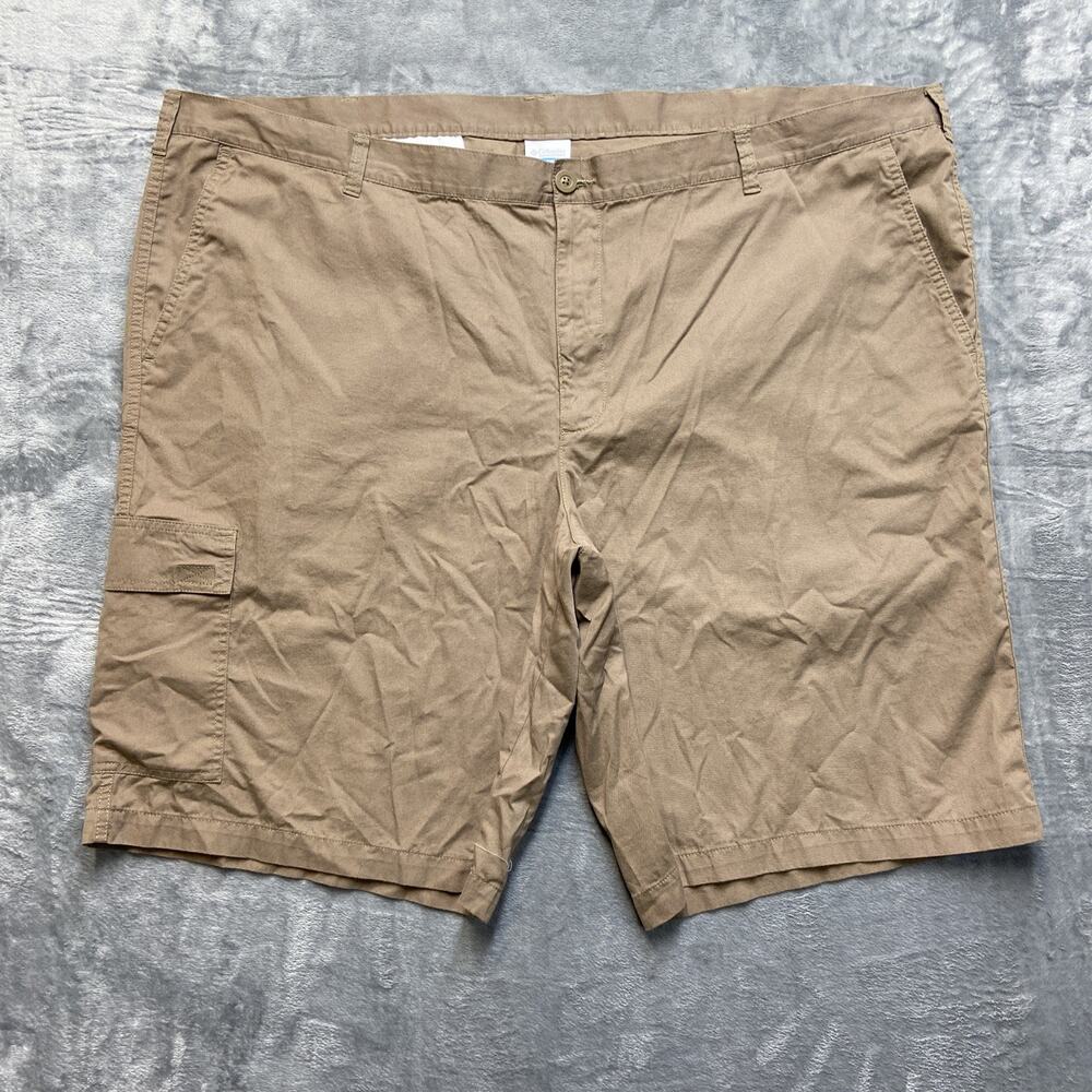 Columbia Cargo Shorts Men's Size 50 Brown Utility Hiking Work Shorts